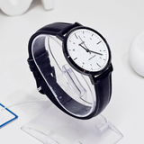 Casio General Black Leather Strap Women Watch LTP-VT03BL-7BDF