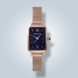 Aries Gold Lustre Gem Blue Dial Women's Watch - Mesh Strap | L 5018 RG-BUSAND