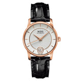 Mido Baroncelli Diamonds Black Leather Strap Men Watch M0072073603600