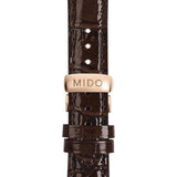 Mido Baroncelli Brown Leather Strap Men Watch M0072073629100