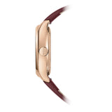 Mido Belluna Burgundy Bordeaux Fabric Strap Women Watch M0243073711600