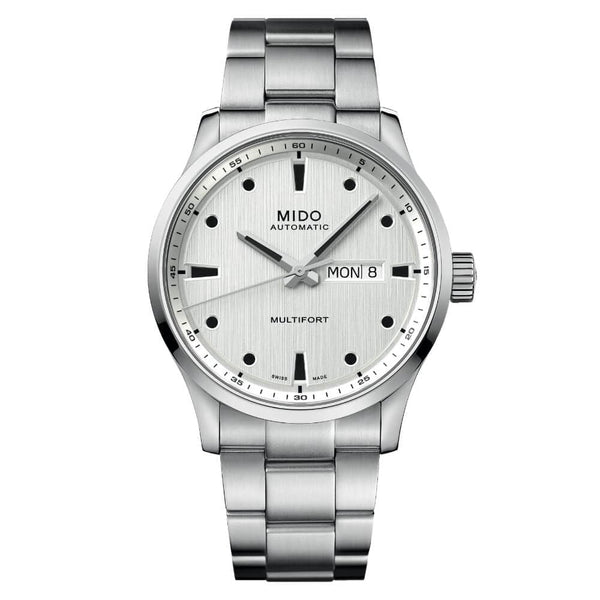 Mido Multifort Silver Stainless Steel Strap Men Watch M0384301103100