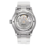 Mido Multifort Skeleton Dial Silver Stainless Steel Strap Men Watch M0384361104100