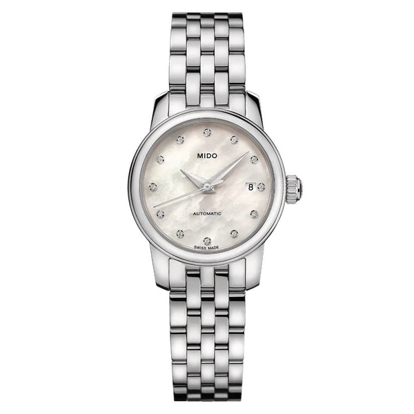Mido Baroncelli Silver Stainless Steel Strap Women Watch M0390071110600