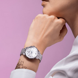 Mido Rainflower Silver Stainless Steel Strap Women Watch M0432071110600