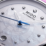 Mido Rainflower Silver Stainless Steel Strap Women Watch M0432071110600