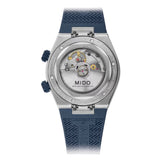 Mido Multifort 8 Two Crowns Blue Rubber Strap Men Watch M0475071704100
