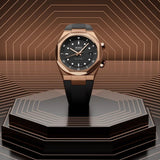 Mido Multifort 8 Two Crowns Black Rubber Strap Men's Watch M0475073705100