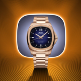 Mido Multifort Blue Dial Rose Gold Stainless Steel Strap Men's Watch M0495263304100