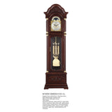 Mapple Leaf Royal Crest 12-Rod Grandfather Clock – Mahogany Brown Model 5612