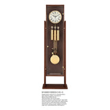 Mapple Leaf Regent Open-Frame 12-Rod Grandfather Clock – Walnut Brown Model 6601