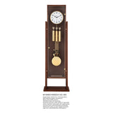 Mapple Leaf Regent Open-Frame 12-Rod Grandfather Clock – Walnut Brown Model 6601