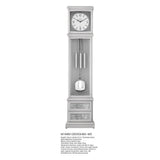 Mapple Leaf Hampton Classic 8-Rod Grandfather Clock – Stylish Grey / Chestnut Brown Model 6612