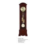 Mapple Leaf Kensington Arched Quartz Grandfather Clock – Mahogany Brown Model 6817
