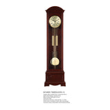 Mapple Leaf Kensington Arched 3-Rod Grandfather Clock – Mahogany Brown Model 6817