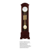 Mapple Leaf Kensington Arched 8-Rod Grandfather Clock – Mahogany Brown Model 6817