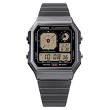 CASIO VINTAGE A130WE-P SERIES DIGITAL STEEL BRACELET STRAP WATCH