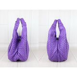 Bottega Veneta X25041701 Lamb Skin Purple Braid (Excellent Condition)