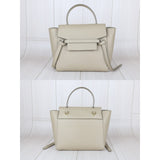 Celine B25041506 Leather Calf Belt Nano Beige Handbag (Very Good Condition)