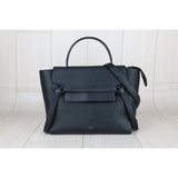 Celine B25041505 Leather Calf Belt Black Handbag (Good Condition)