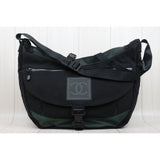 Chanel 25042418 Coco Mark Sports Line Canvas Shoulder Bag Black Made In 2003～2004 (Good Condition)
