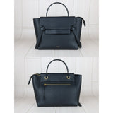 Celine B25041505 Leather Calf Belt Black Handbag (Good Condition)