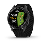 GARMIN APPROACH S50 GM-010-03010-40 ADVANCED GPS BLACK COMFORTFIT NYLON BAND SMART WATCH