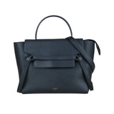 Celine B25041505 Leather Calf Belt Black Handbag (Good Condition)