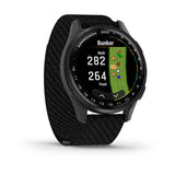 GARMIN APPROACH S50 GM-010-03010-40 ADVANCED GPS BLACK COMFORTFIT NYLON BAND SMART WATCH
