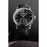 Frederique Constant FC-706B3H6 Manufacture Classic Date Black Dial Black Leather Watch