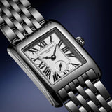 Frederique Constant FC-235S2C6B Classics  Carrée Small Seconds 7-Links Steel Bracelet Watch