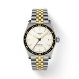 TISSOT PR516 POWERMATIC 80 T1494072201100 38mm WHITE DIAL GOLD & GREY STEEL WATCH
