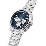 MASERATI VELOCITÀ R8873652005 BLUE DIAL CHRONOGRAPH STEEL WATCH