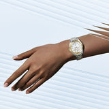 SEIKO PROSPEX SUR608J1 TWO TONED GOLD DIAL WATCH