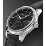 Frederique Constant FC-706B3H6 Manufacture Classic Date Black Dial Black Leather Watch