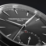Frederique Constant FC-706B3H6 Manufacture Classic Date Black Dial Black Leather Watch