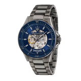 MASERATI SFIDA R8823140015 SKELETON BLUE DIAL AUTOMATIC STEEL WATCH