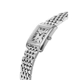 Frederique Constant FC-235S2C6B Classics  Carrée Small Seconds 7-Links Steel Bracelet Watch