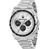 MASERATI VELOCITÀ R8873652006 WHITE CHRONOGRAPH DIAL STEEL WATCH