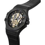 MASERATI POTENZA R8821108051 BLACK LEATHER POWER WATCH