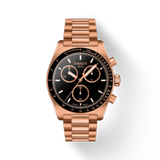 TISSOT PR516 T1494173305100 QUARTZ CHRONOGRAPH ROSE GOLD STEEL WATCH