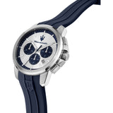MASERATI SUCCESSO R8871621042 SILVER AND BLUE WATCH