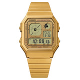 CASIO VINTAGE A130WE-P SERIES DIGITAL STEEL BRACELET STRAP WATCH