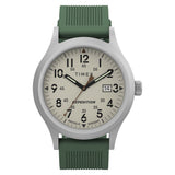 TIMEX EXPEDITION DATE 40mm GREEN RUBBER STRAP WATCH TW4B30100