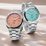 Movado Heritage Series Datron Automatic 40mm Light Blue DIal Steel Watch 3650175