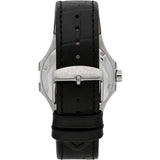 MASERATI POTENZA R8821108052 SILVER DIAL BLACK LEATHER POWER WATCH
