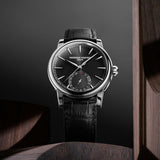 Frederique Constant FC-706B3H6 Manufacture Classic Date Black Dial Black Leather Watch
