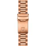 TISSOT PR516 T1494173305100 QUARTZ CHRONOGRAPH ROSE GOLD STEEL WATCH