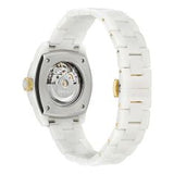 Movado Bold Verso Gold Accent White Ceramic Bracelet Watch 3600934