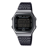 CASIO VINTAGE ABL-100WEGG-1BDF DIGITAL BLACK METAL BRACELET WATCH